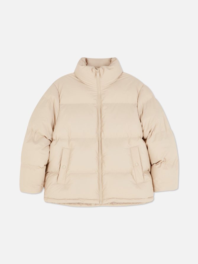 Funnel Neck Padded Coat - Image 5
