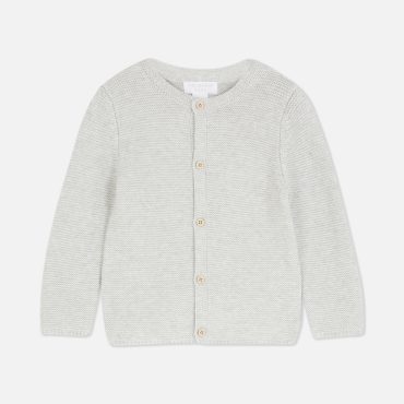 Textured Button-Up Cardigan
