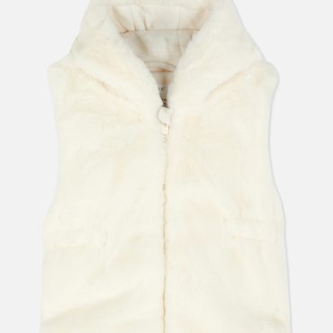 Faux Fur Hooded Vest