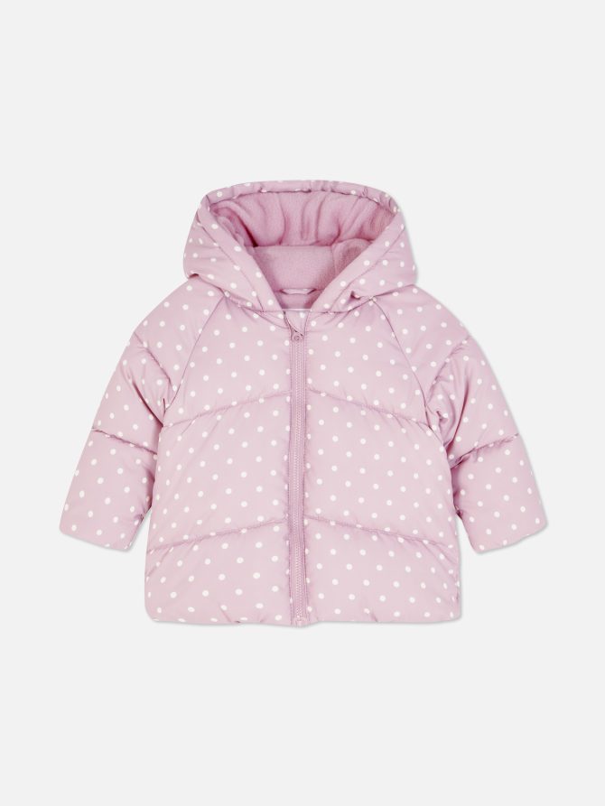 Polka Dot Padded Jacket