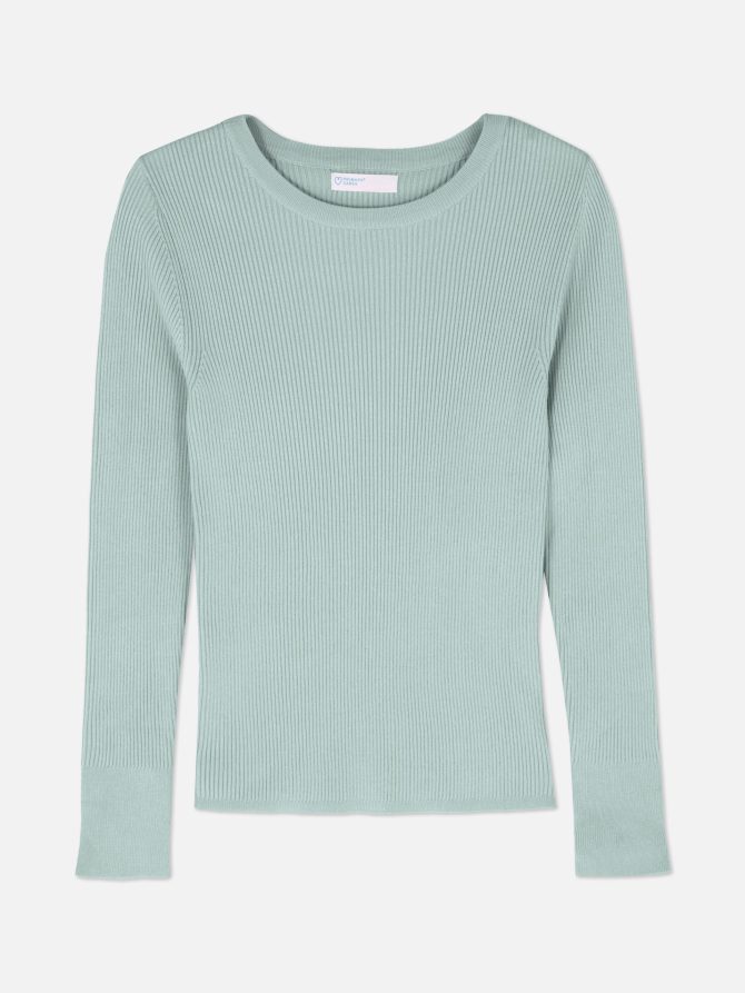 Ribbed Fine Knit Sweater - Image 5