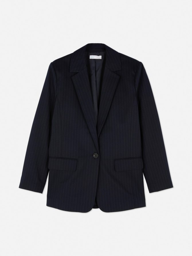 Striped Single-Breasted Blazer - Image 5