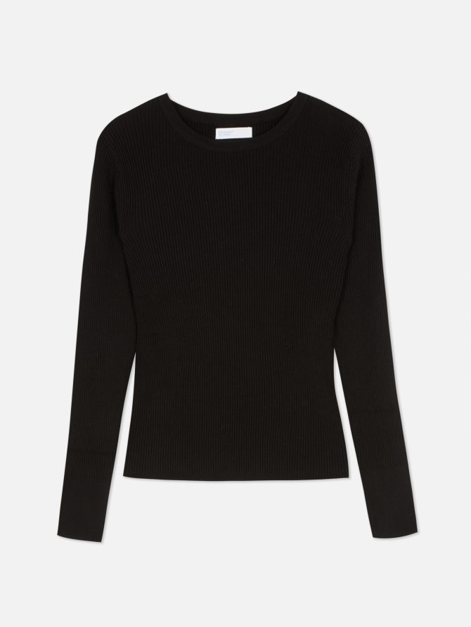 Fine Knit Ribbed Sweater - Image 5