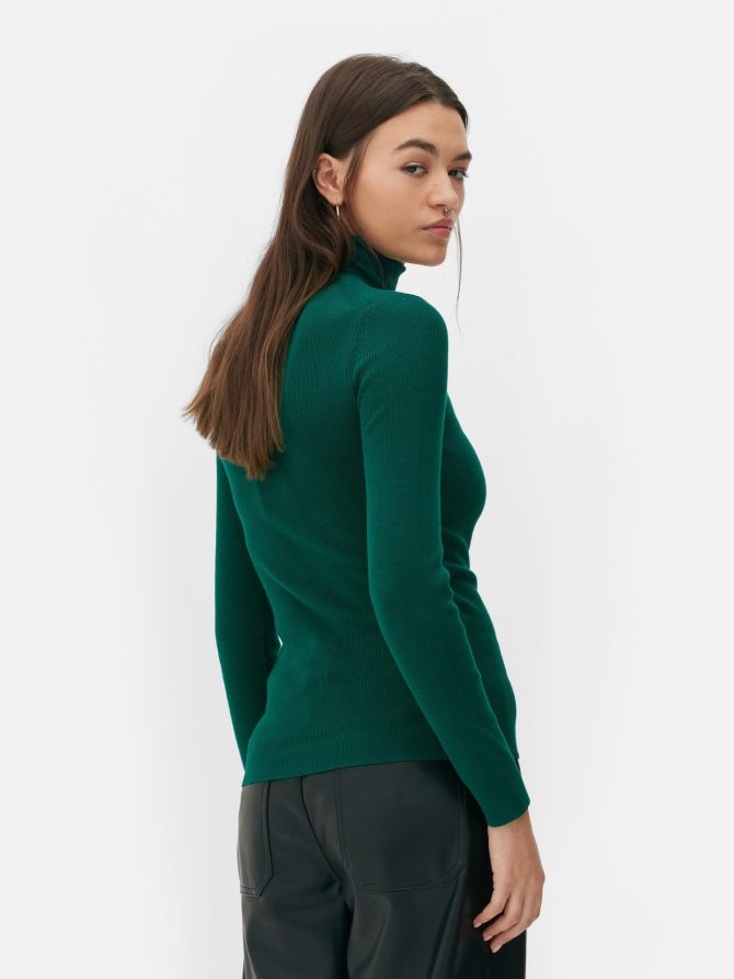Ribbed Roll Neck Sweater - Image 4