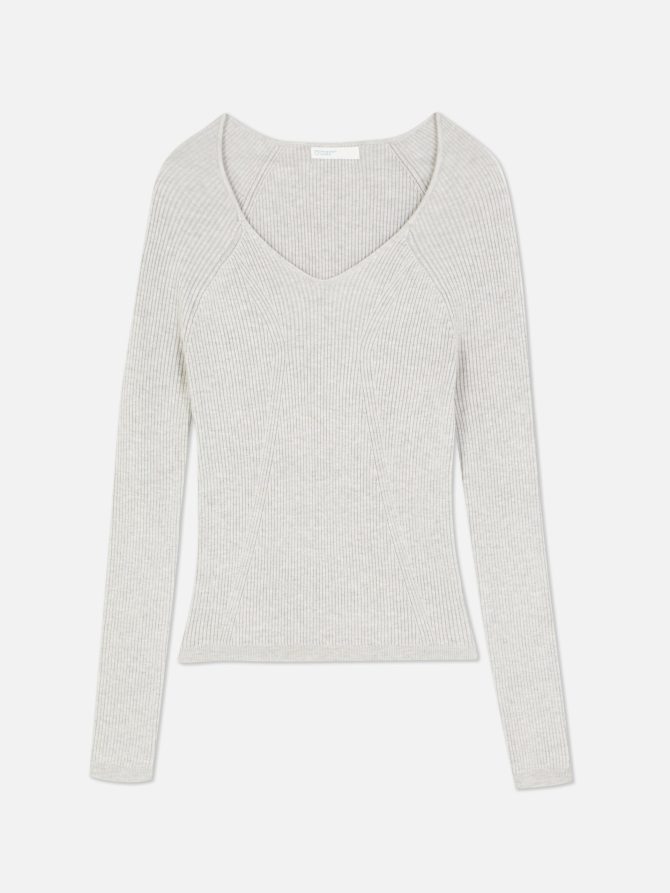 Ribbed V-Neck Top - Image 5