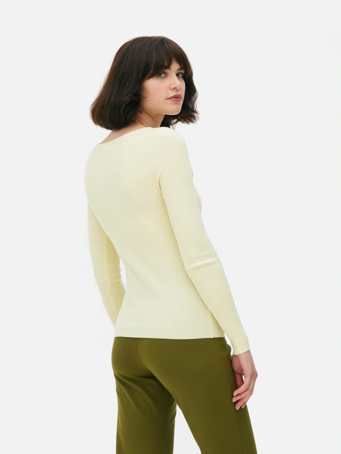 V-Neck Rib Top - Image 4