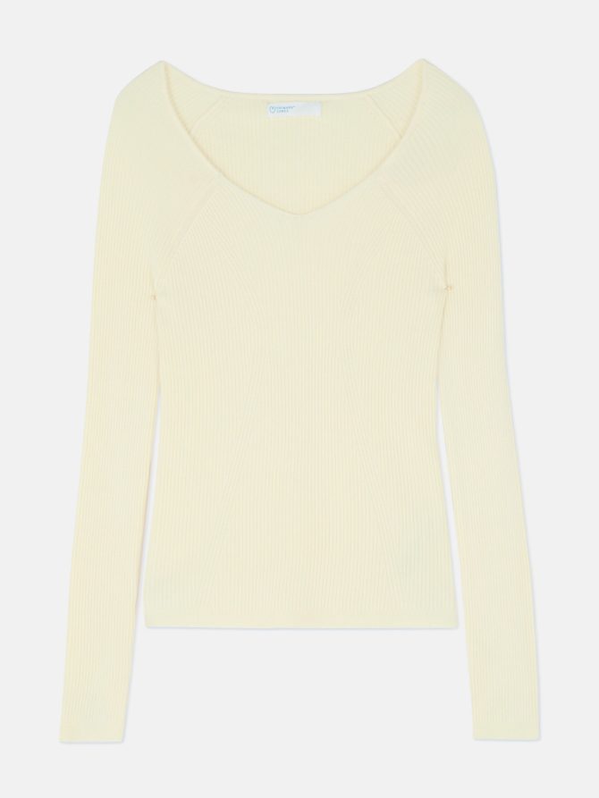 V-Neck Rib Top - Image 5