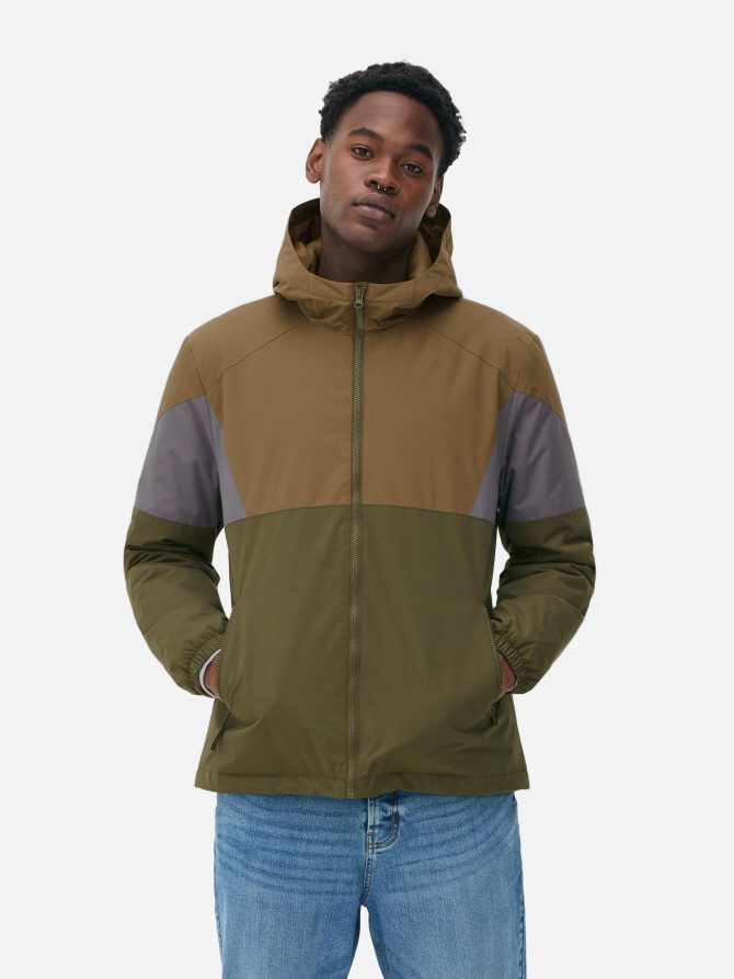 Color Block Hooded Jacket - Image 2