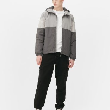 Color Block Hooded Jacket