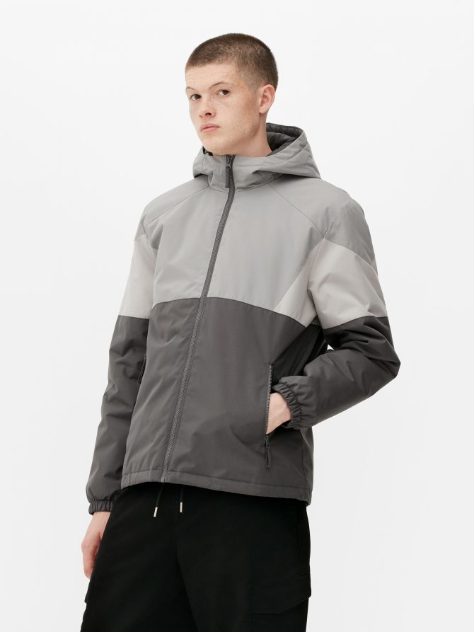 Color Block Hooded Jacket - Image 2