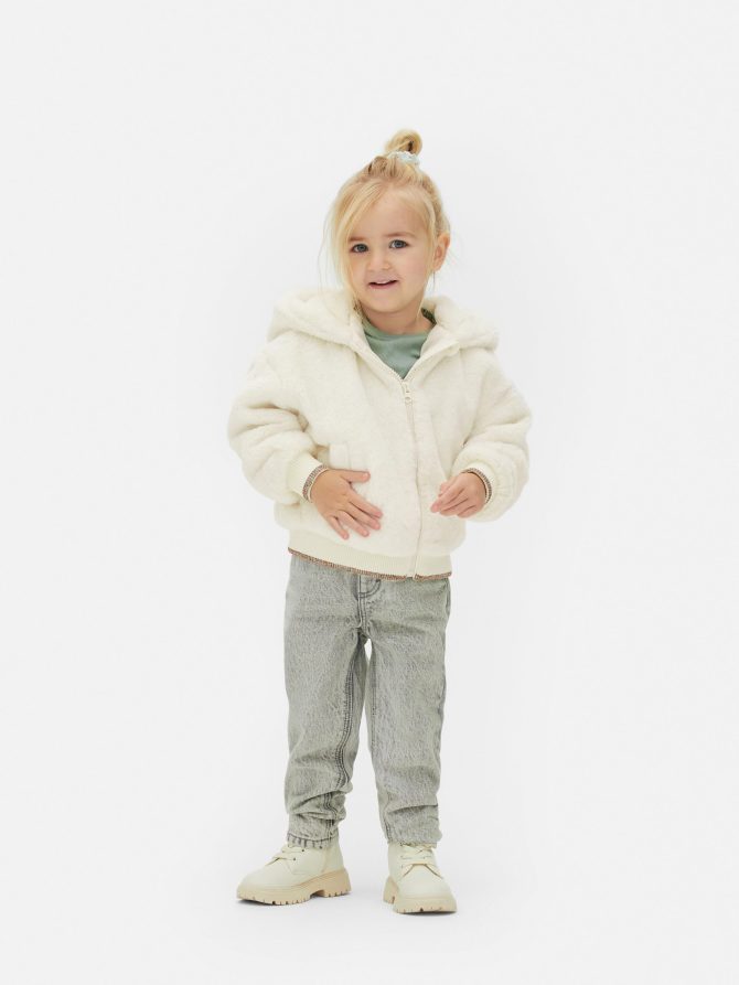 Faux Fur Metallic Jacket - Image 2