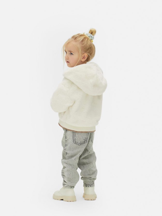 Faux Fur Metallic Jacket - Image 3