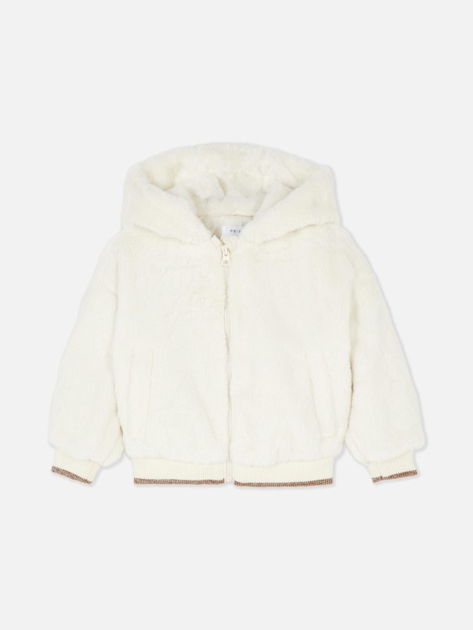 Faux Fur Metallic Jacket - Image 4