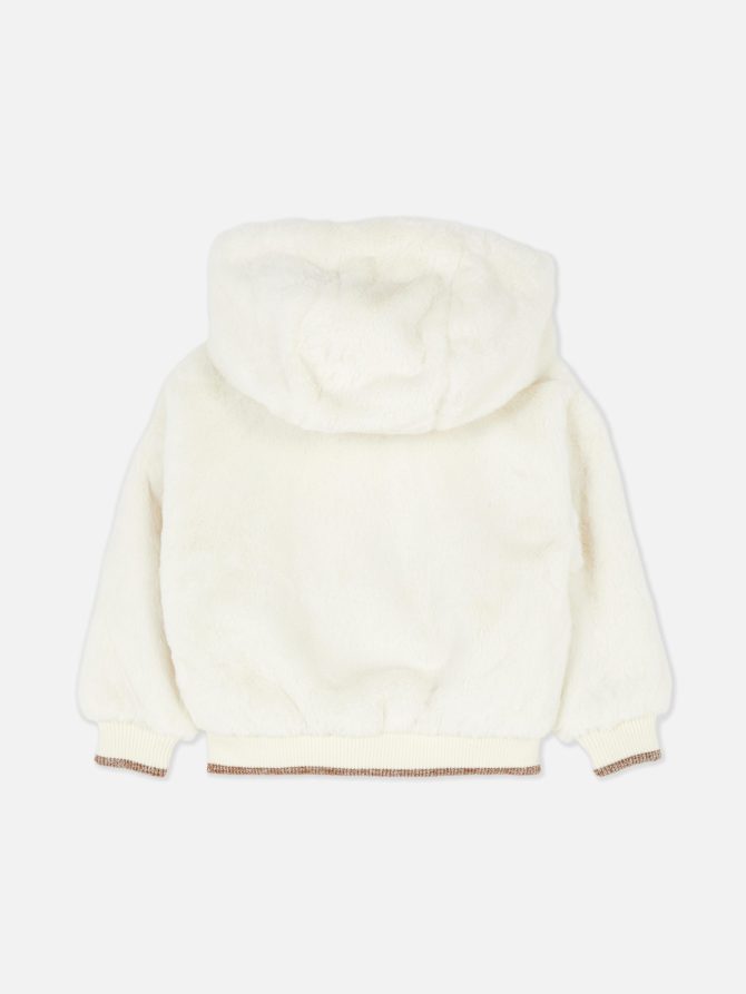 Faux Fur Metallic Jacket - Image 5