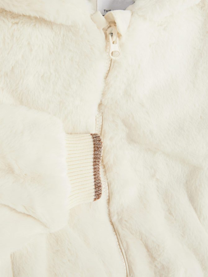 Faux Fur Metallic Jacket - Image 6