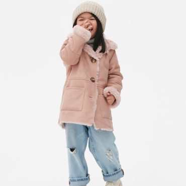 Faux Suede Coat
