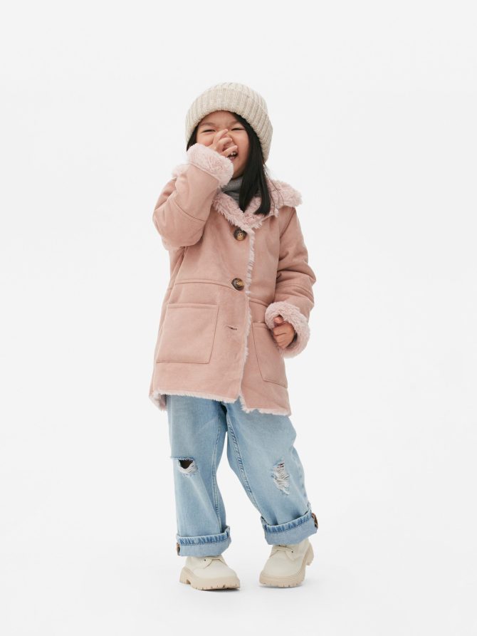 Faux Suede Coat