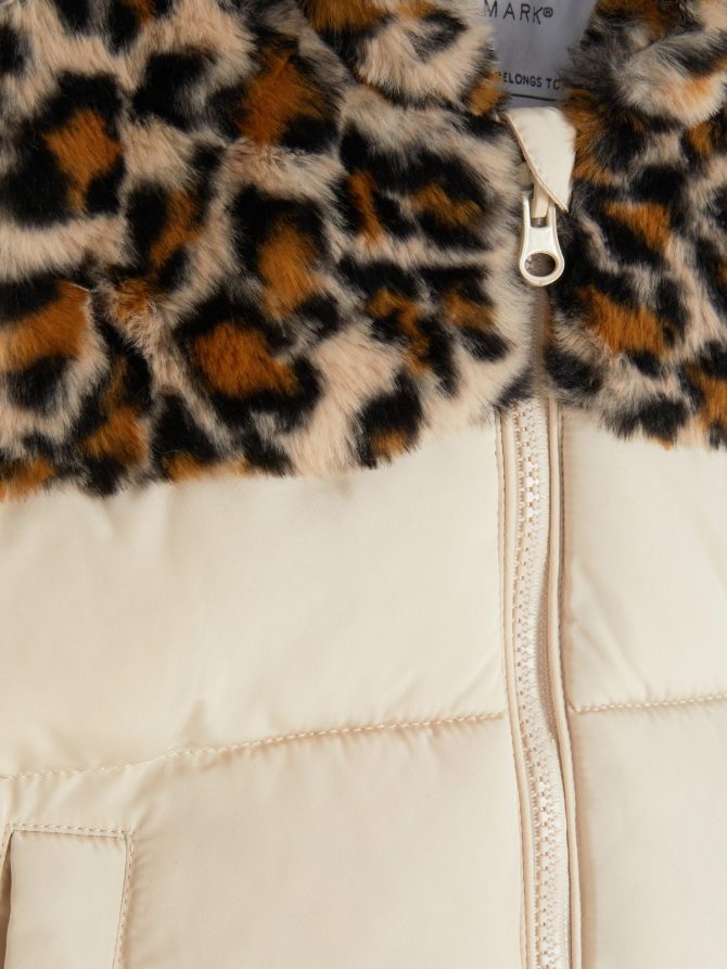 Faux Fur Leopard Vest - Image 5