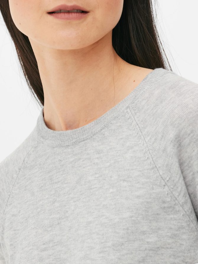 Crew Neck Fine Knit Sweater - Image 3