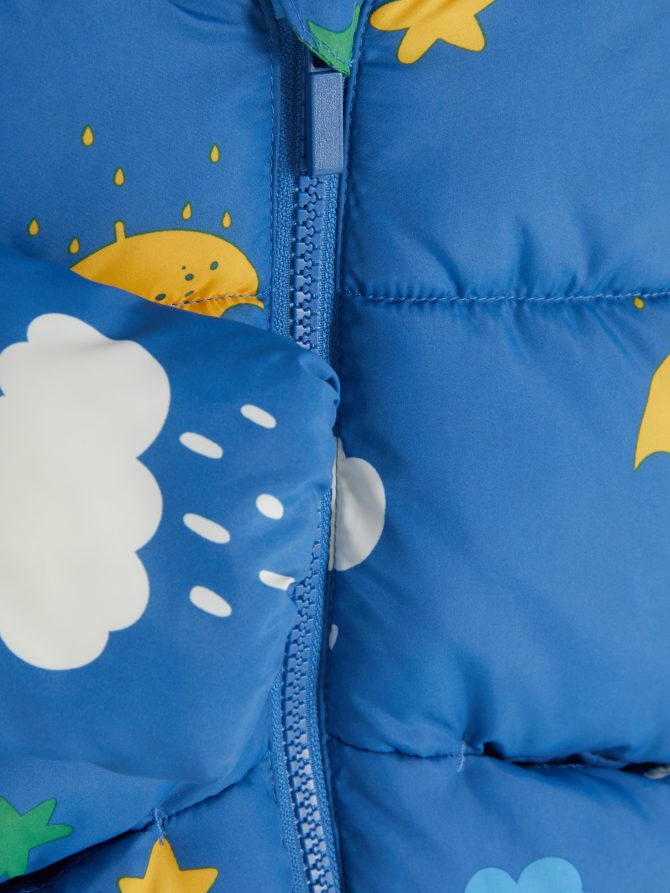 Graphic Print Hooded Puffer Jacket - Image 5