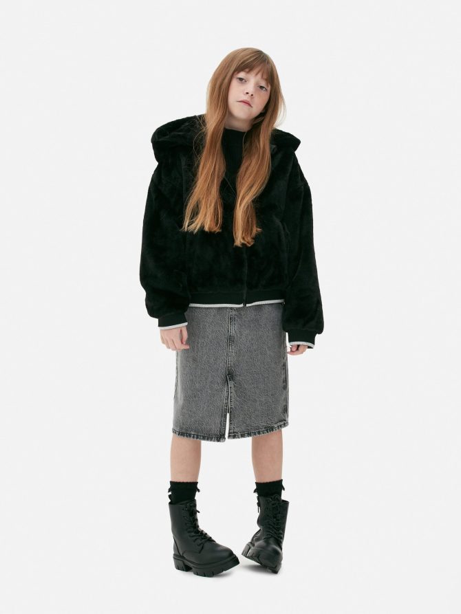 Faux Fur Hooded Jacket