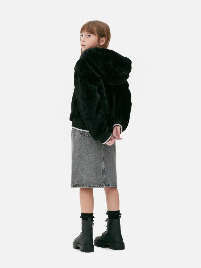 Faux Fur Hooded Jacket - Image 2