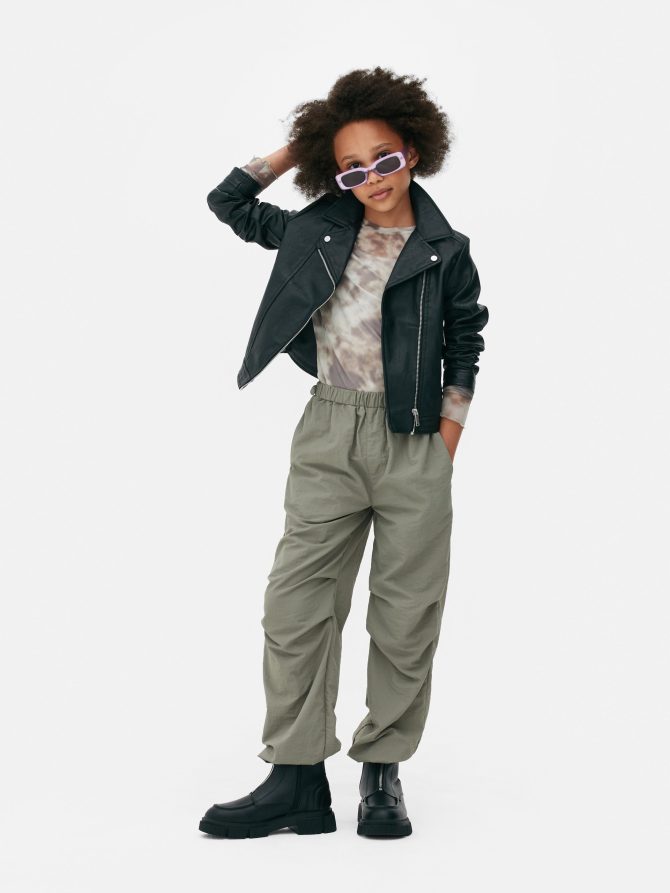 Faux Leather Biker Jacket