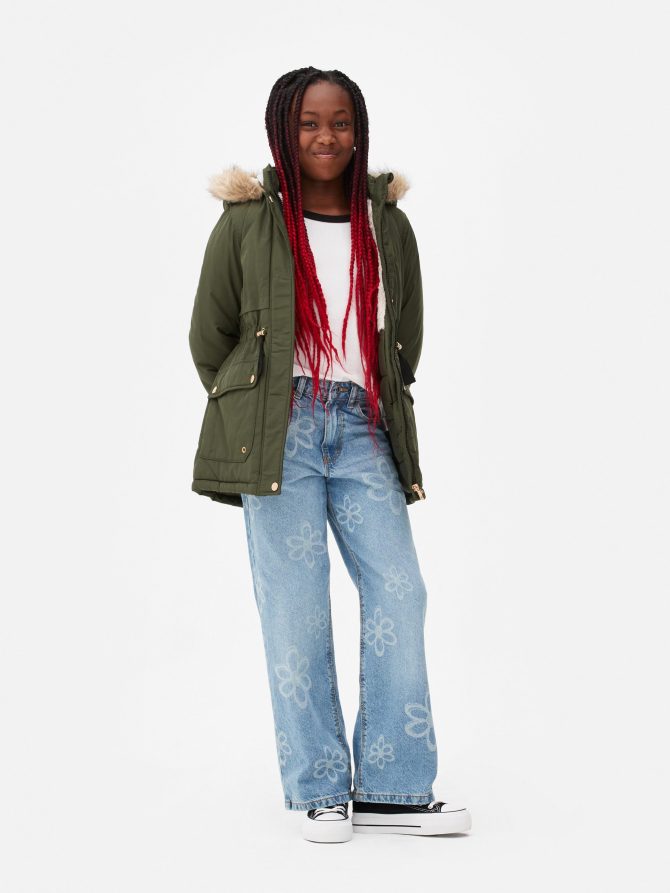 Faux Fur Hooded Parka