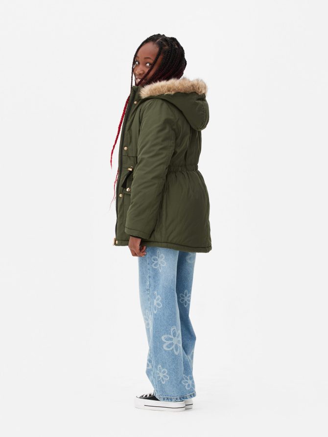 Faux Fur Hooded Parka - Image 2
