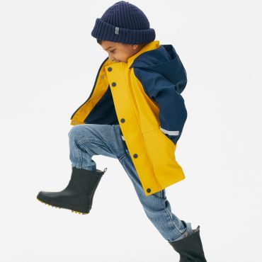 Color Block Rain Jacket