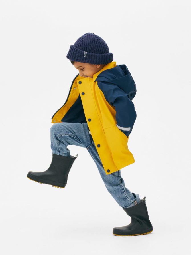 Color Block Rain Jacket
