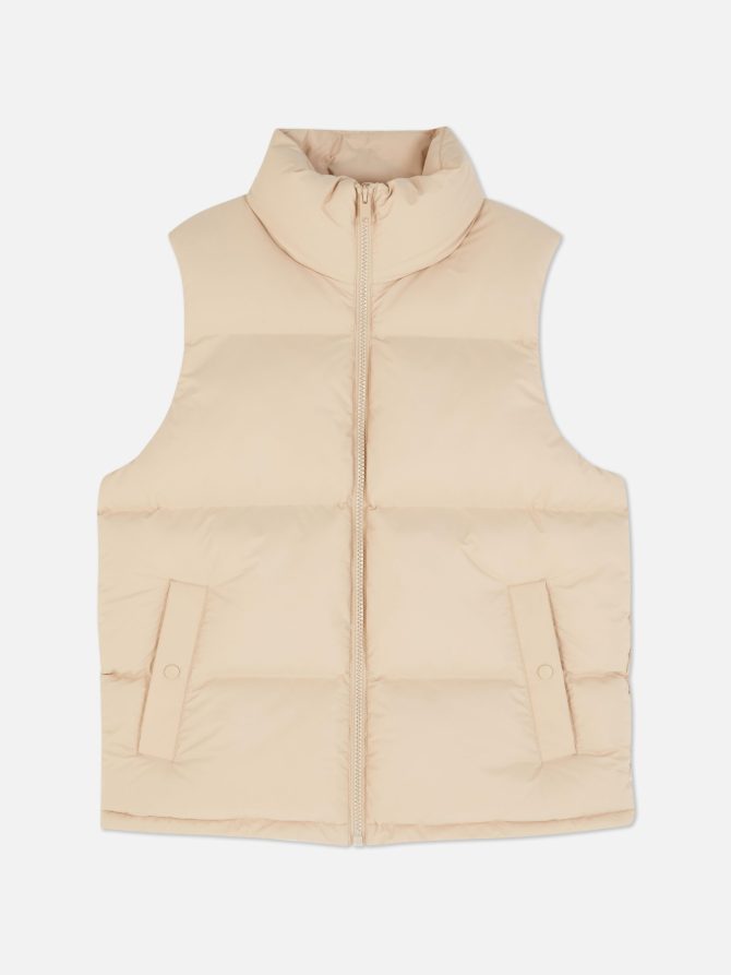 Funnel Neck Padded Vest - Image 5