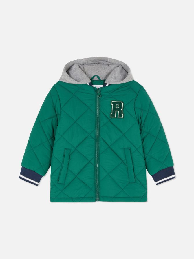Quilted Varsity Bomber Jacket - Image 3