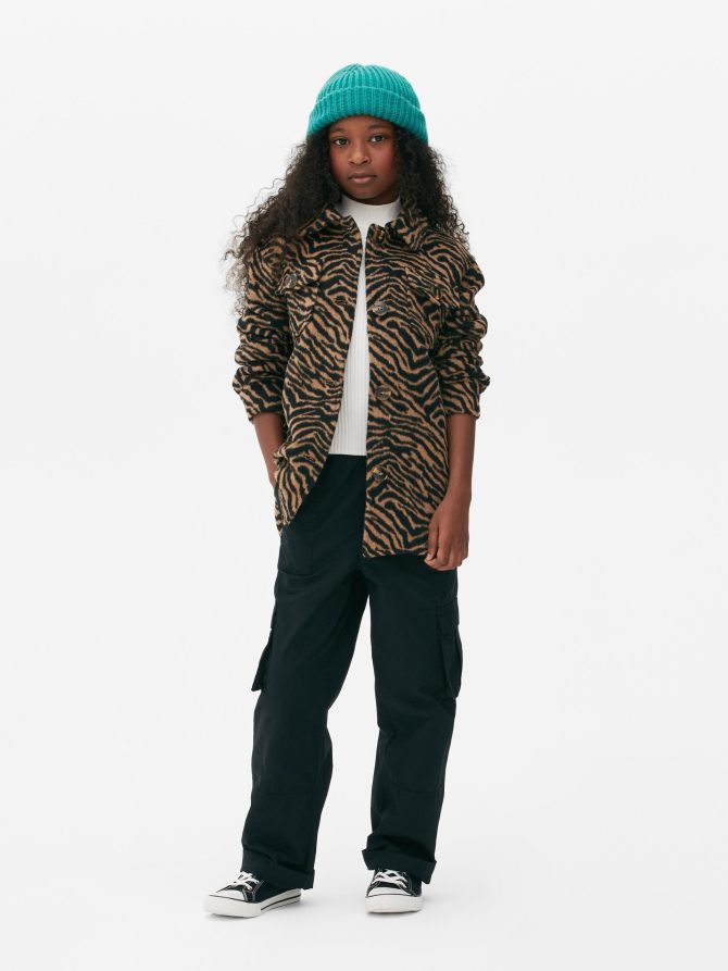 Animal Print Brushed Shacket