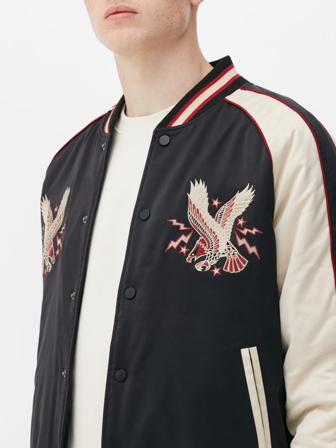 The Stronghold Satin Bomber Jacket - Image 4