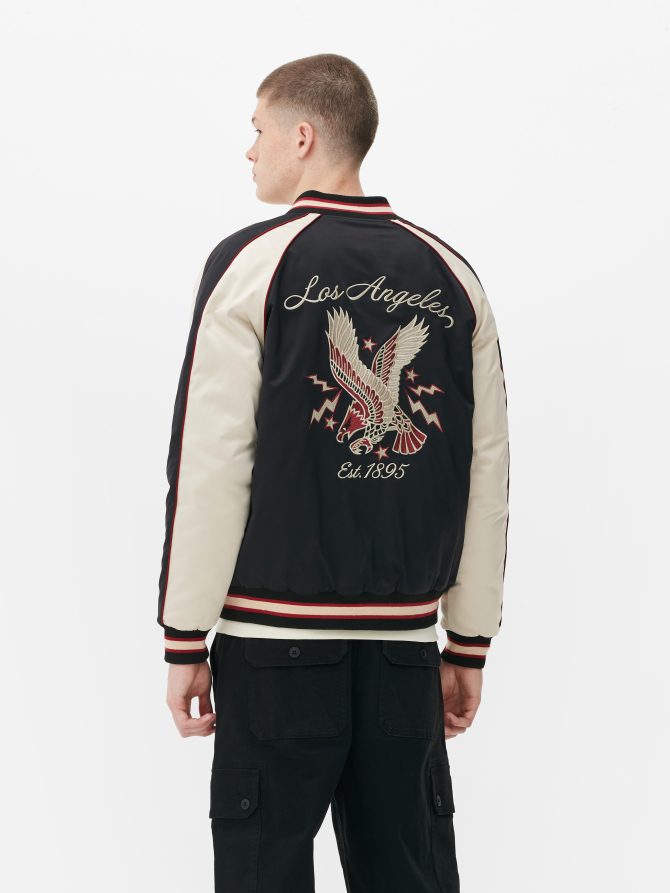 The Stronghold Satin Bomber Jacket - Image 5