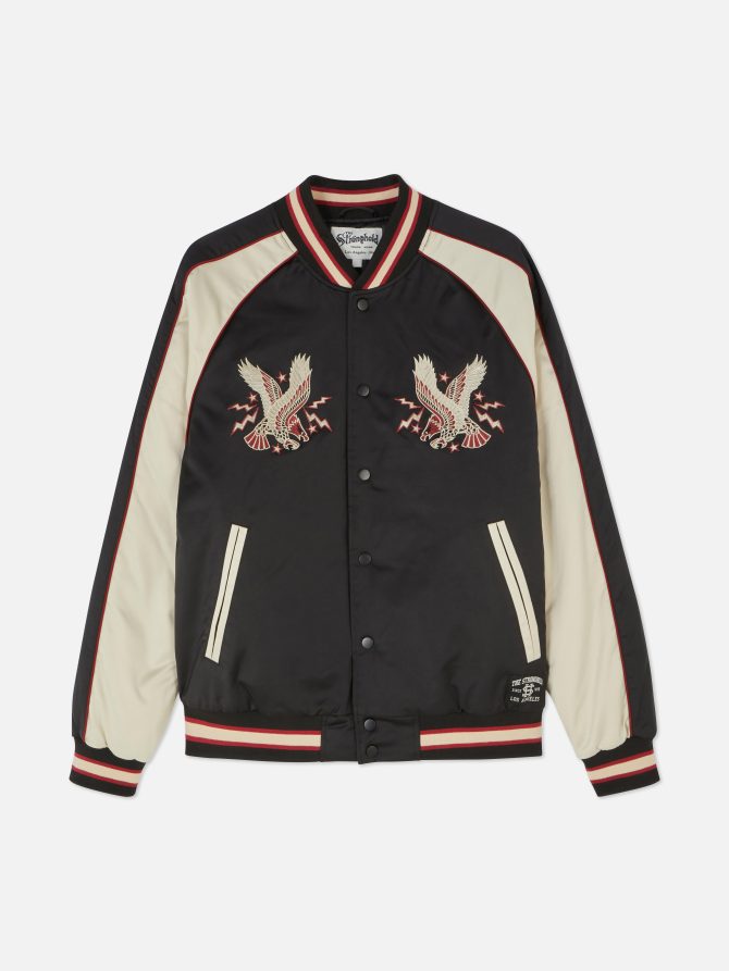 The Stronghold Satin Bomber Jacket - Image 6