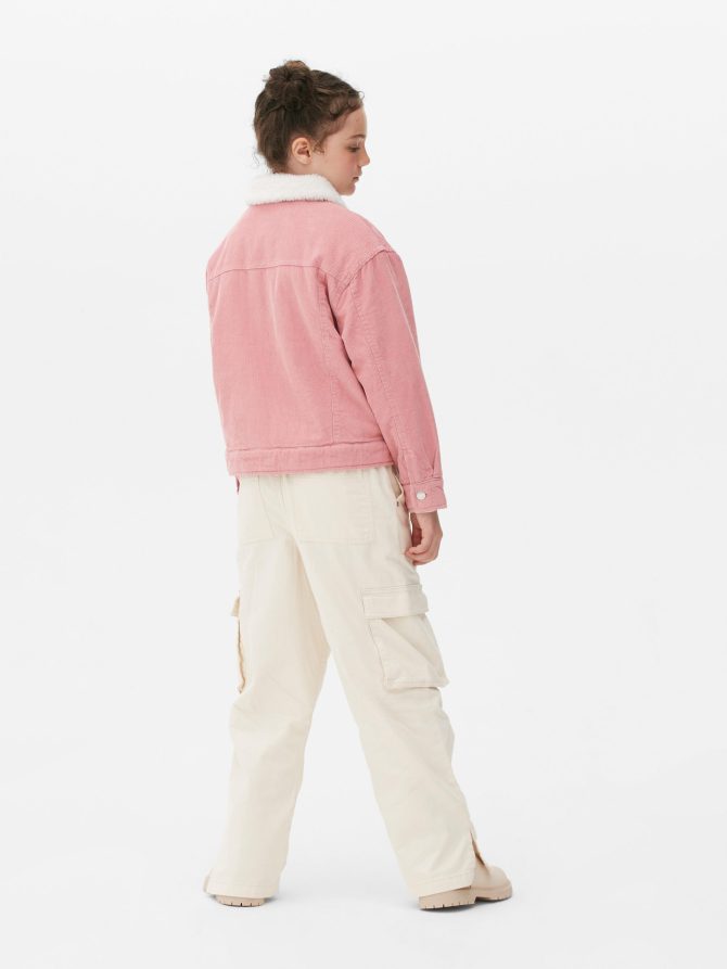 Fleece Collar Corduroy Jacket - Image 2