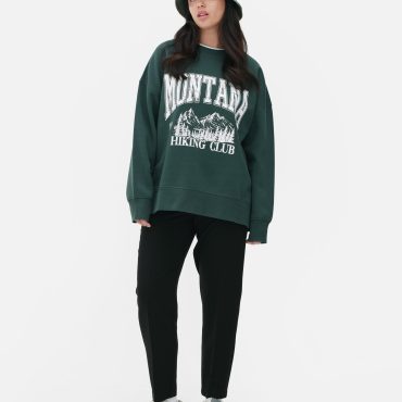 Oversized Slogan Sweatshirt