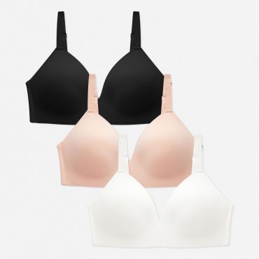 3-Pack D-G Wire-Free Molded Bras