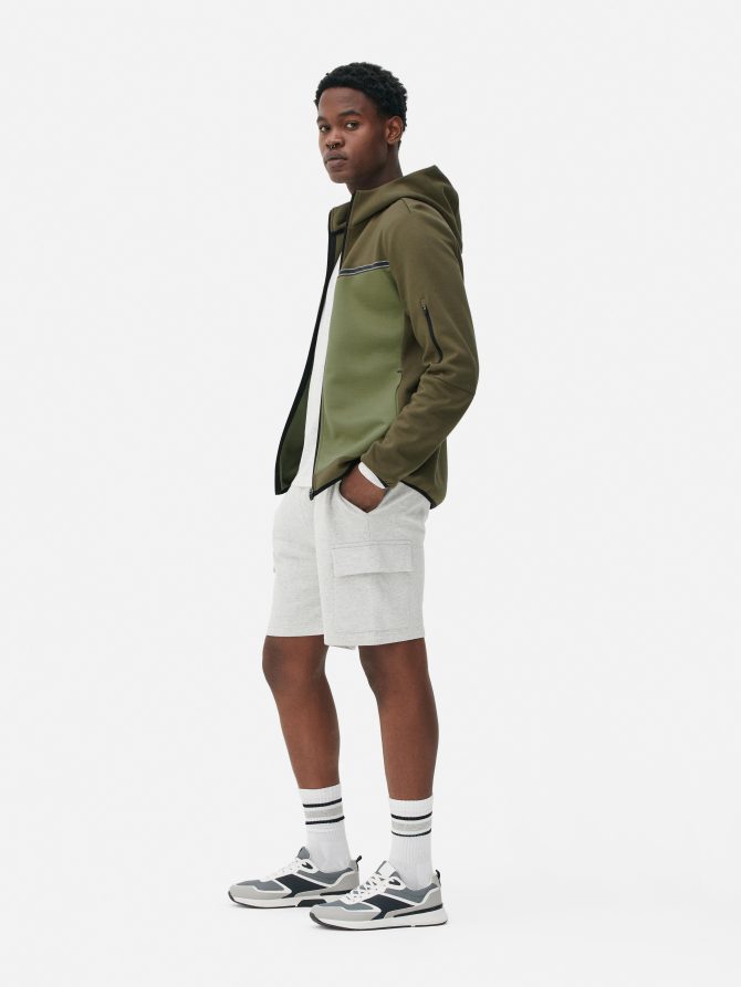 Two-Tone Zip Hoodie