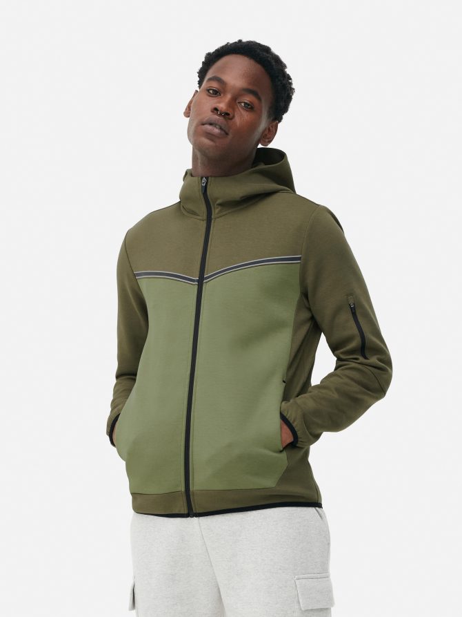 Two-Tone Zip Hoodie - Image 2