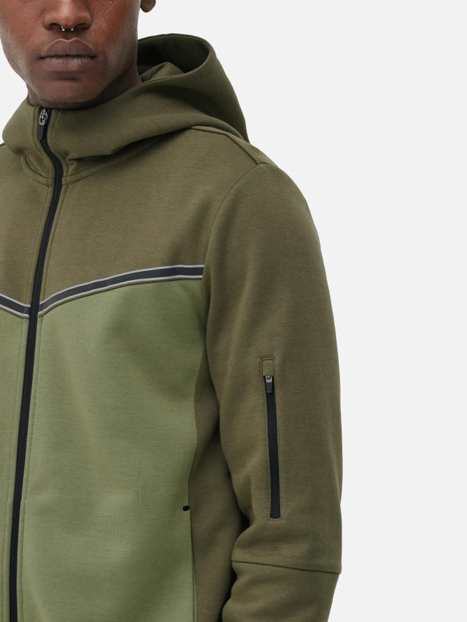 Two-Tone Zip Hoodie - Image 3