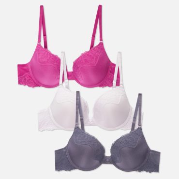 3-Pack A-D Micro Push-Up Bras