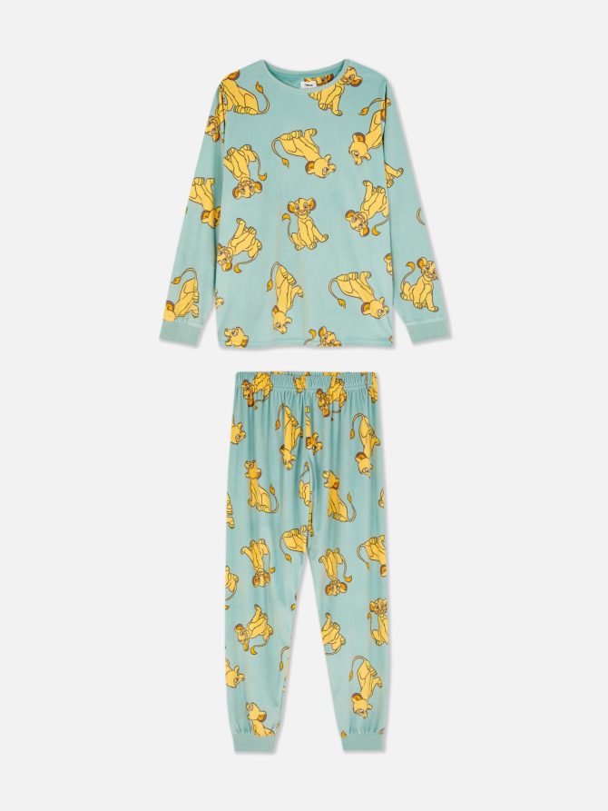 Disney Print Velour Pajamas