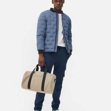 Geometric Quilted Bomber Jacket