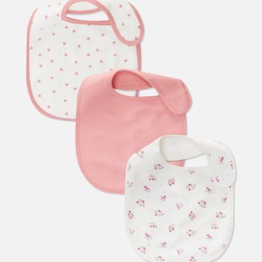 3-Pack Mixed Printed Bibs