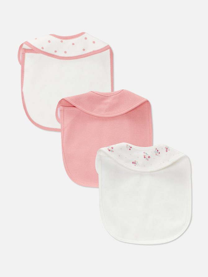 3-Pack Mixed Printed Bibs - Image 2