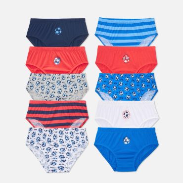 10-Pack Soccer Print Briefs