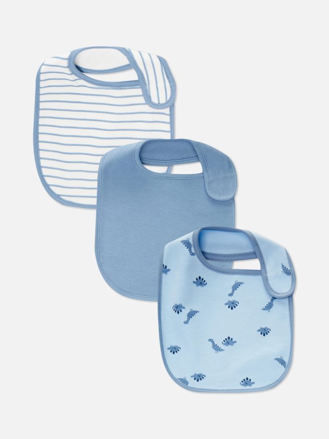 3-Pack Multi Print Bibs
